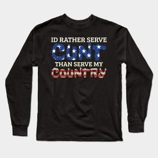 offensive adult humor independence day Long Sleeve T-Shirt